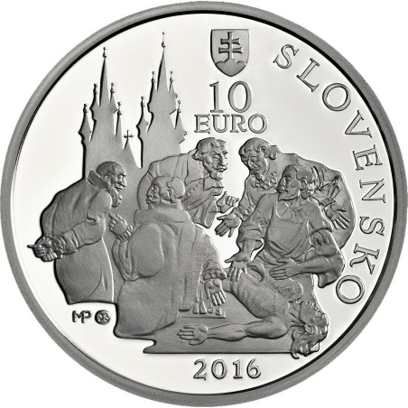 Euromince mince 10 Euro Slovensko 2016 - Ján Jessenius – 450. výroč...