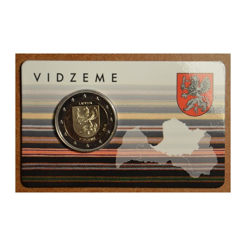 euroerme érme 2 Euro Lettország 2016 - A Vidzeme régió (BU)