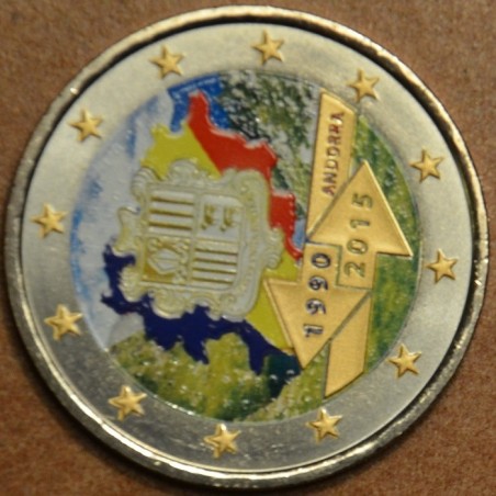 eurocoin eurocoins 2 Euro Andorra 2015 - 25th anniversary of the Si...