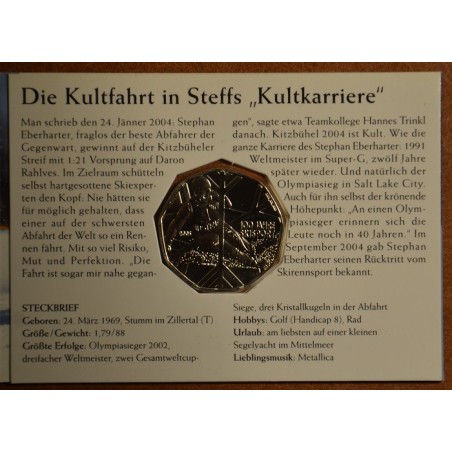 eurocoin eurocoins 5 Euro Austria 2005 - 100 Years of Skiing (BU)