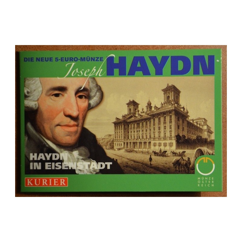 euroerme érme 5 Euro Ausztria 2009 Joseph Haydn (UNC)