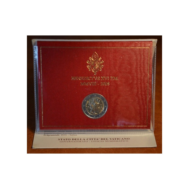 Euromince mince 2 Euro Vatikán 2008 -Rok svätého Pavla (BU)