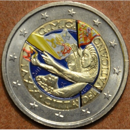 Euromince mince 2 Euro Vatikán 2011 - XXVI. svetové stretnutie mlád...