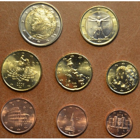 eurocoin eurocoins Set of 8 coins Italy 2008 (UNC)