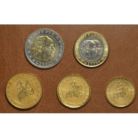 eurocoin eurocoins Set of 5 eurocoins Monaco 2002 (UNC)