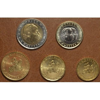 euroerme érme 5 részes forgalmi sor Monaco 2003 (UNC)