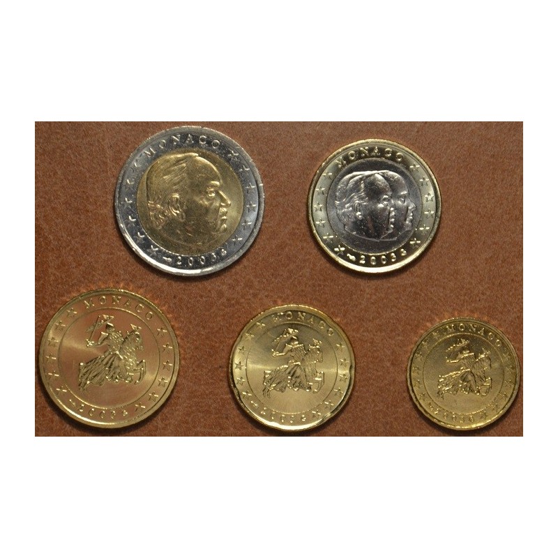 eurocoin eurocoins Set of 5 eurocoins Monaco 2003 (UNC)