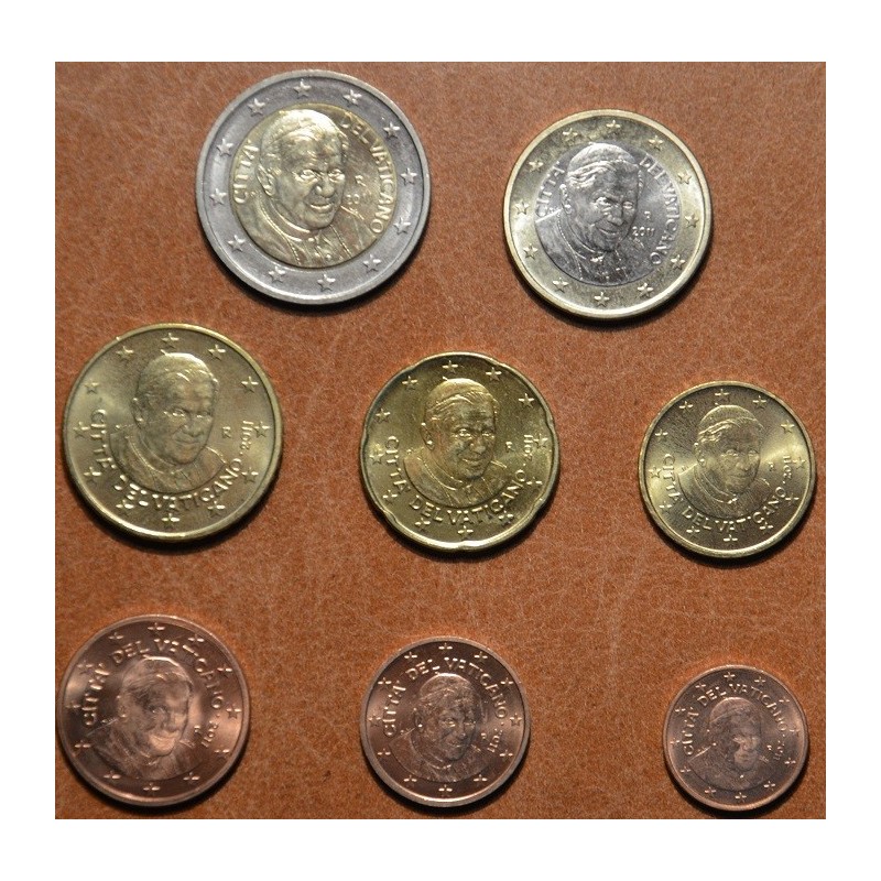 eurocoin eurocoins Vatican 2011 set of 8 eurocoins (UNC w/o folder)