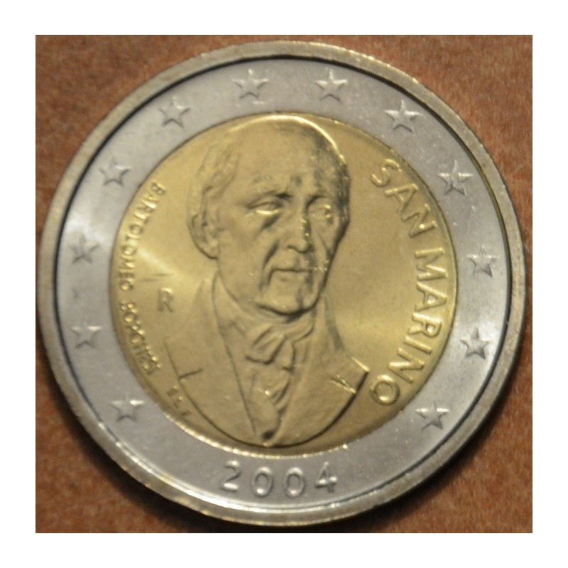 euroerme érme 2 Euro San Marino 2004 - Bartolomeo Borghesi (UNC tok...