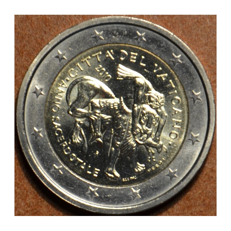 euroerme érme 2 Euro Vatikán 2010 - A papság éve (UNC tok nélkül)