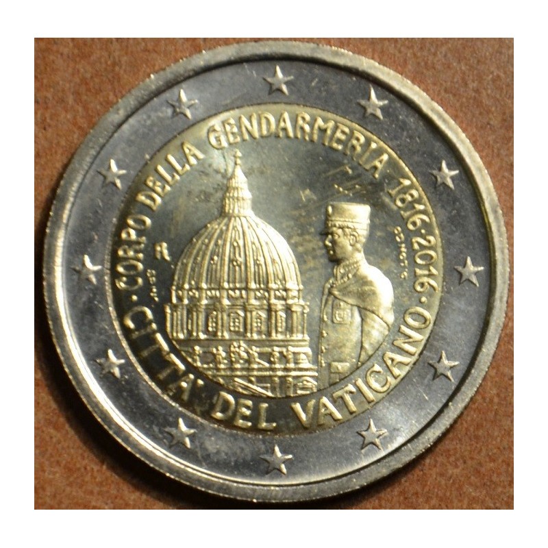 Euromince mince 2 Euro Vatikán 2016 - 200 rokov Vatikanskej policie...