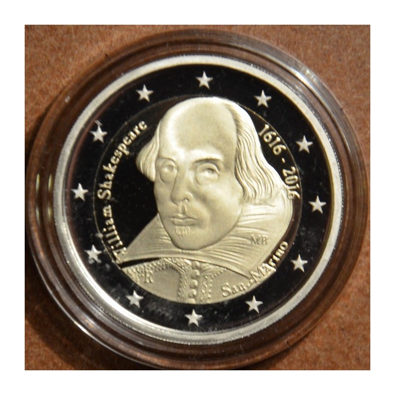 euroerme érme 2 Euro San Marino 2016 - Shakespeare halálának 400. é...