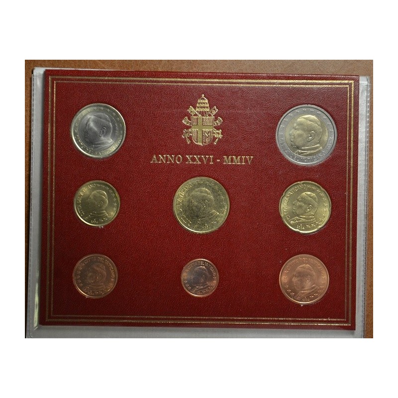 Euromince mince Sada 8 euromincí Vatikan 2004 (BU)