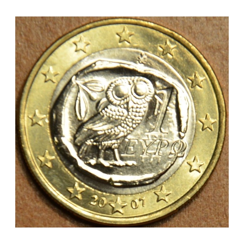 eurocoin eurocoins 1 Euro Greece 2007 (UNC)