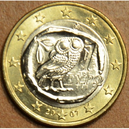 eurocoin eurocoins 1 Euro Greece 2007 (UNC)