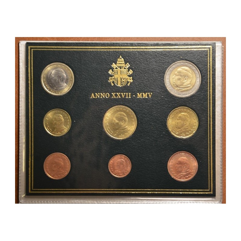 eurocoin eurocoins Set of 8 eurocoins Vatican 2005 (BU)