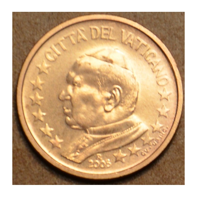 eurocoin eurocoins 1 cent Vatican 2005 His Holiness Pope John Paul ...