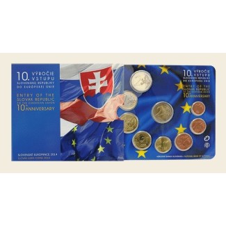 euroerme érme Szlovák forgalmi sor 2014 - \\"Az EU tagság 10. évfor...