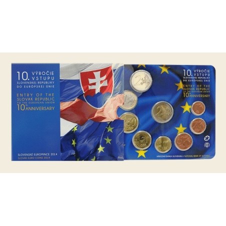 eurocoin eurocoins Set of Slovak coins 2014 \\"The 10th anniversary...