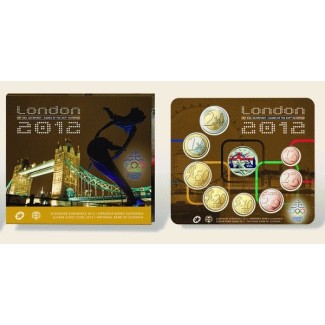 euroerme érme Szlovák 8 részes forgalmi sor 2012 London (BU)