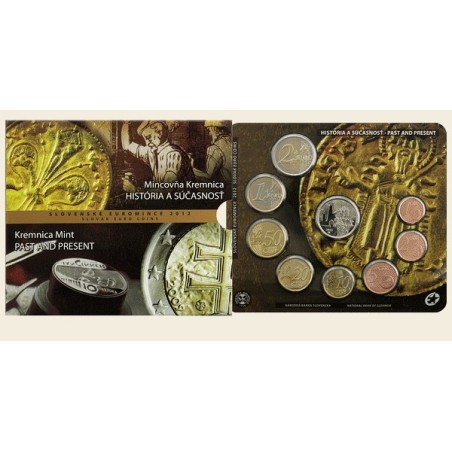 Euromince mince Súbor 8 Slovenských mincí 2012 Mincovňa Kremnica (BU)