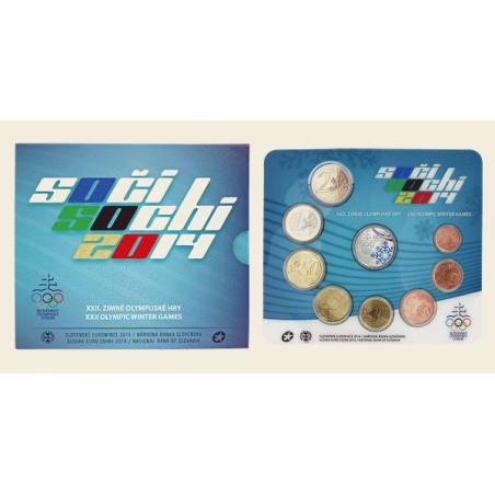 Euromince mince Súbor Slovenských mincí 2014 \\"Soči\\"