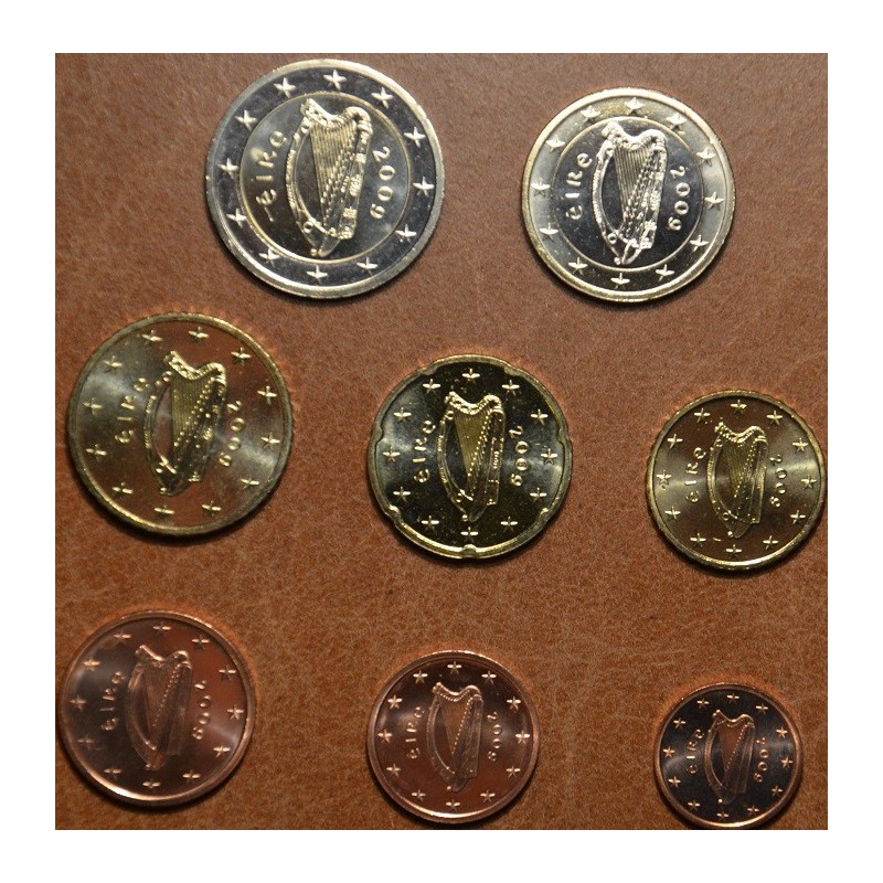 eurocoin eurocoins Set of 8 coins Ireland 2009 (UNC)