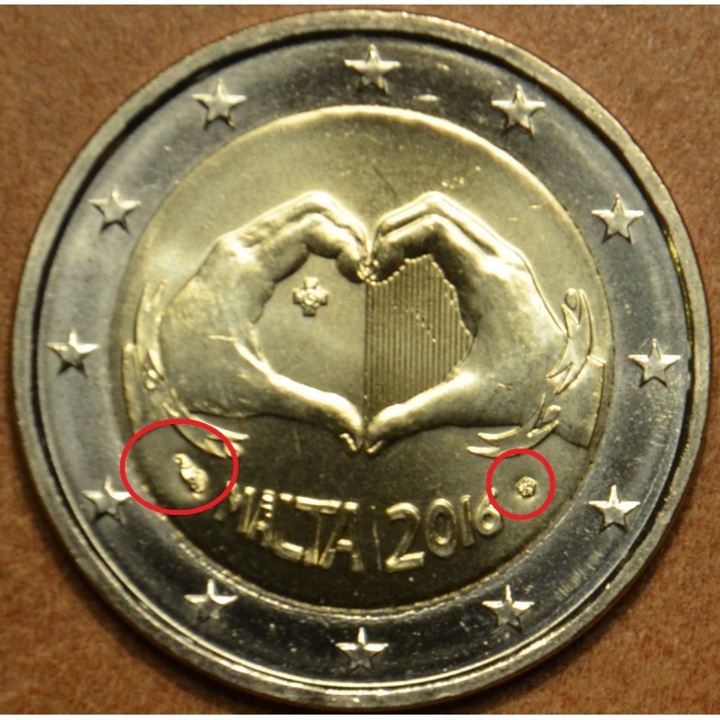 eurocoin eurocoins 2 Euro Malta 2016 - Love (UNC)