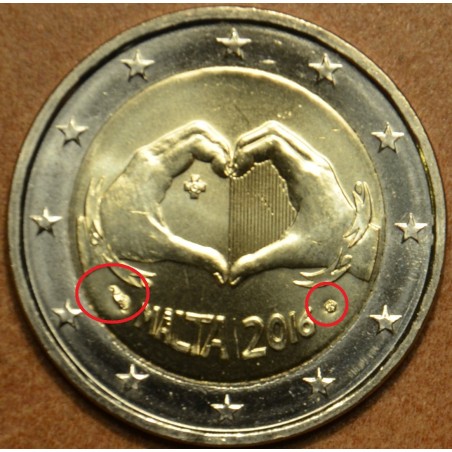 Euromince mince 2 Euro Malta 2016 - Láska (UNC)