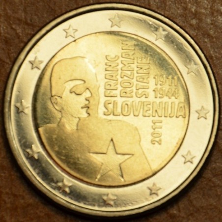 eurocoin eurocoins 2 Euro Slovenia 2011 - 100th anniversary of the ...