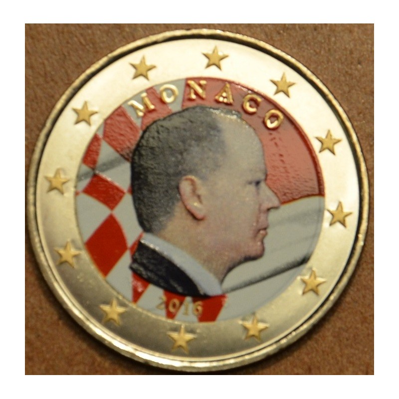 Euromince mince 2 Euro Monaco 2016 (farebná UNC)