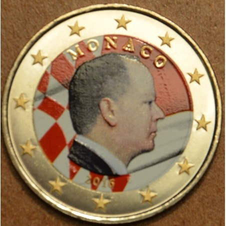 euroerme érme 2 Euro Monaco 2016 (színezett UNC)
