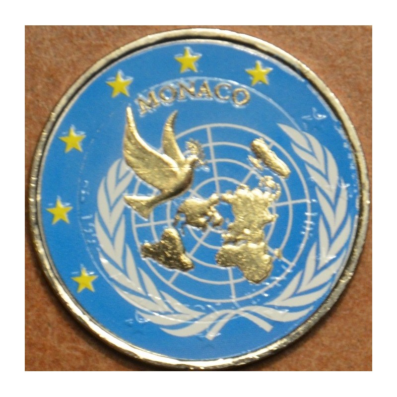 Euromince mince 2 Euro Monaco 2013 - 20. výročie členstva v OSN (fa...