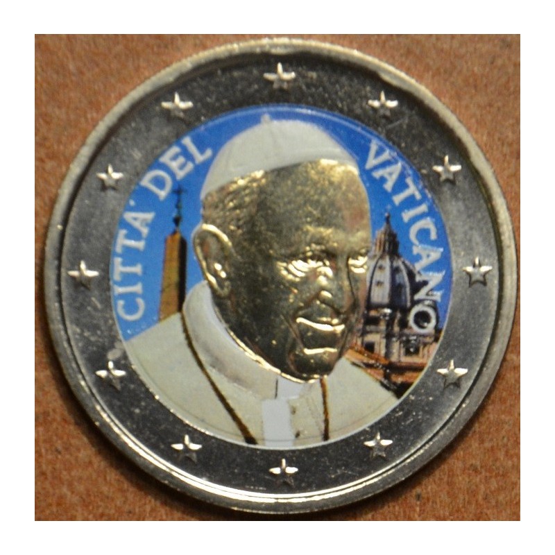 eurocoin eurocoins 2 Euro Vatican 2015 - Francesco (colored UNC)