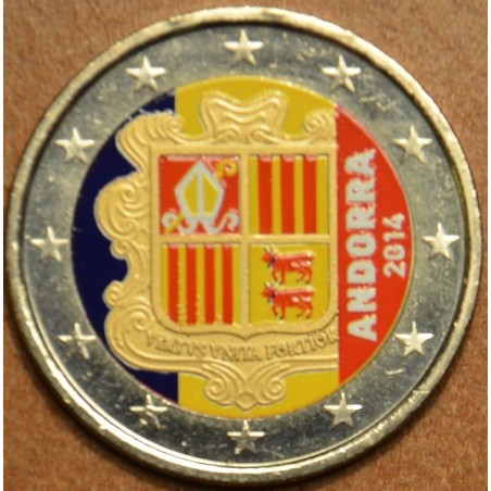 eurocoin eurocoins 2 Euro Andorra 2014 IV. (colored UNC)