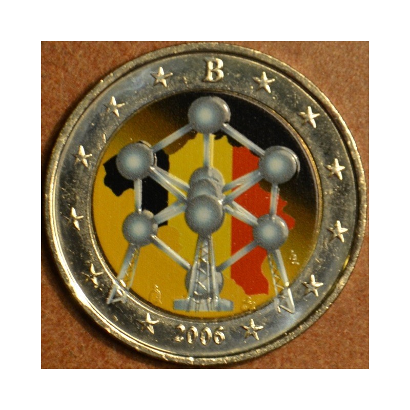 Euromince mince 2 Euro Belgicko 2006 - Atómium (farebná UNC)