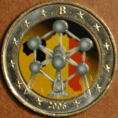 Euromince mince 2 Euro Belgicko 2006 - Atómium (farebná UNC)