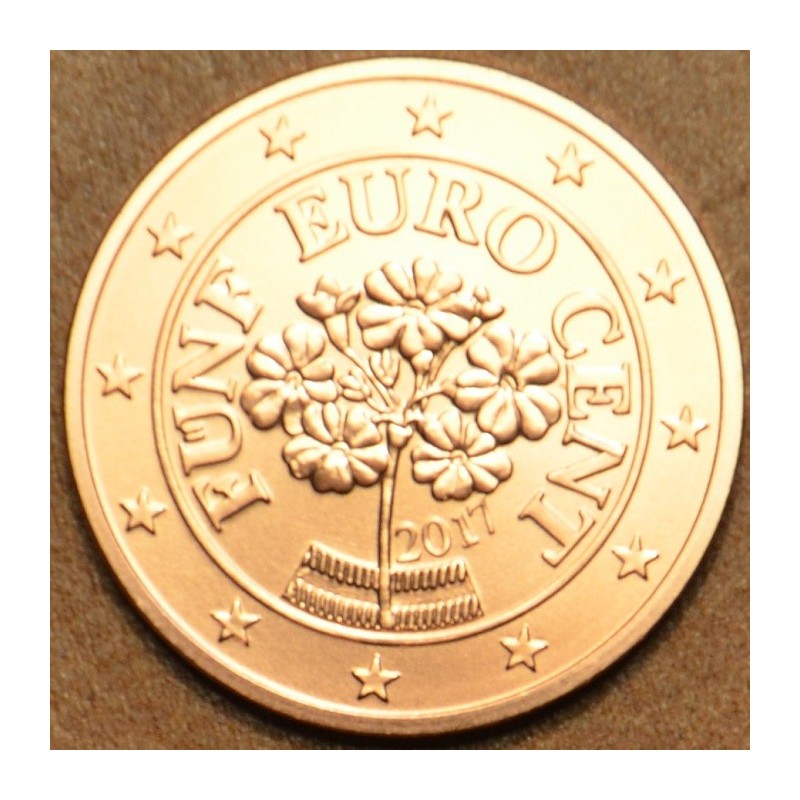 Euromince mince 5 cent Rakúsko 2017 (UNC)