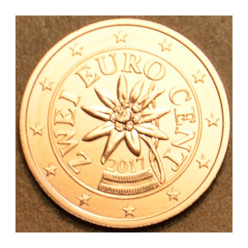 Euromince mince 2 cent Rakúsko 2017 (UNC)