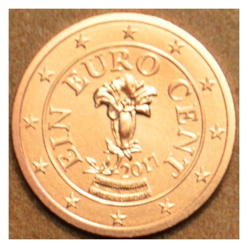 Euromince mince 1 cent Rakúsko 2017 (UNC)