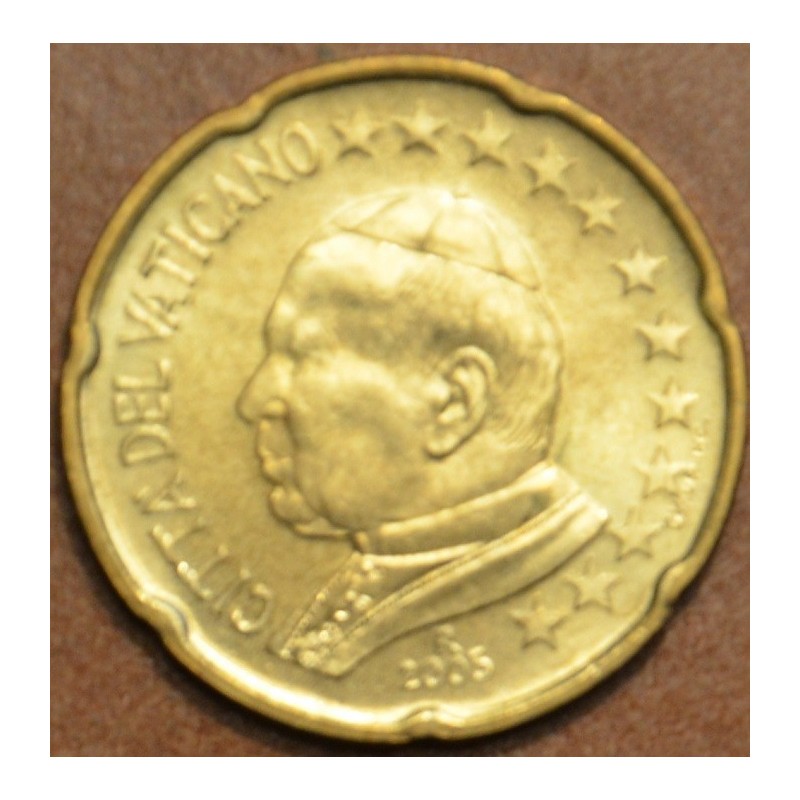 Euromince mince 20 cent Vatikán Ján Pavol II 2005 (BU)