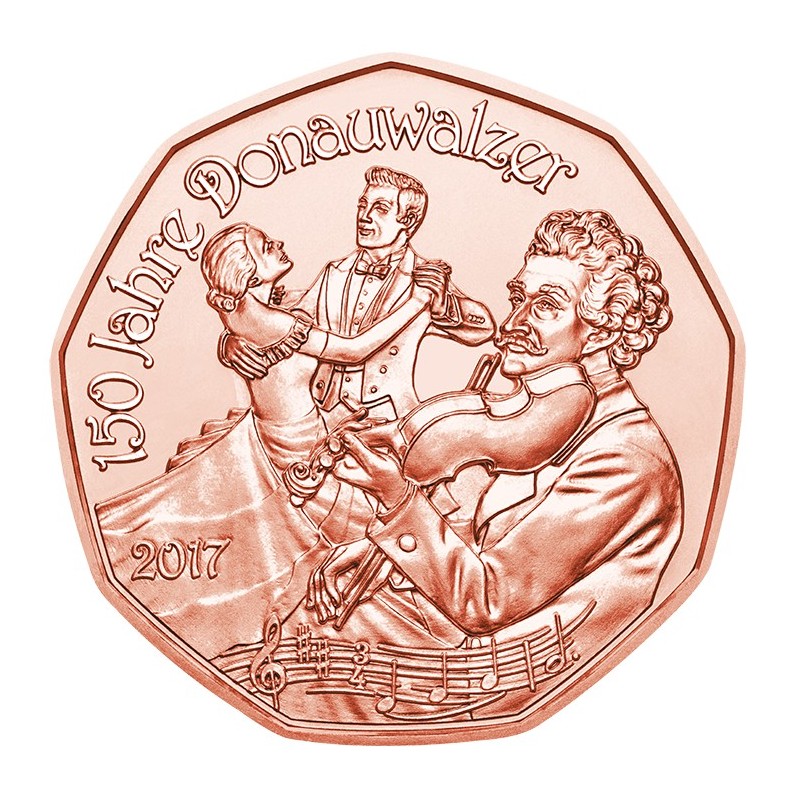 Euromince mince 5 Euro Rakúsko 2017 Valčík (UNC)