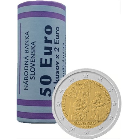 eurocoin eurocoins 2 Euro Slovakia 2017 - Univerzita Istropolitana ...