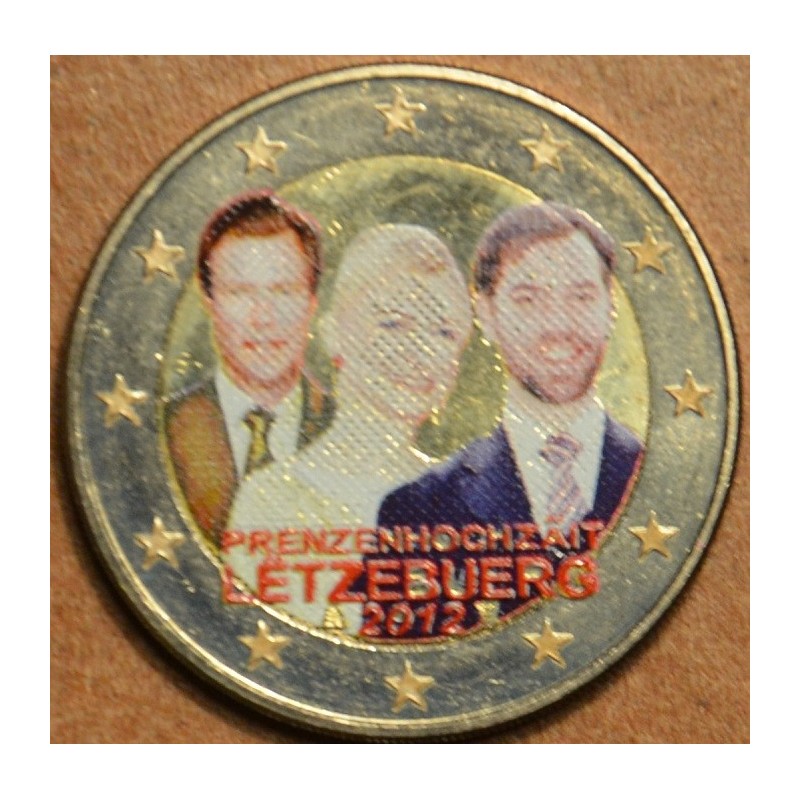 Euromince mince 2 Euro Luxembursko 2012 - Královská svadba II. (far...