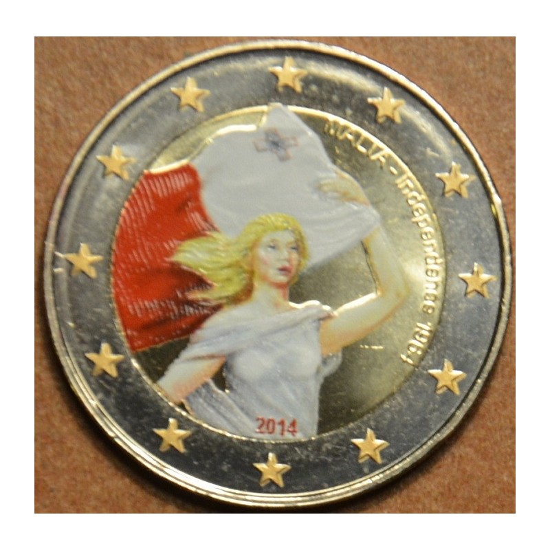 euroerme érme 2 Euro Málta - Függetlenség 1964 II. (színezett UNC)