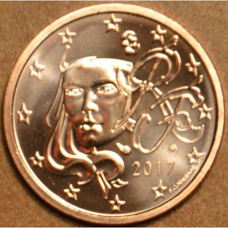 Euromince mince 1 cent Francúzsko 2017 (UNC)