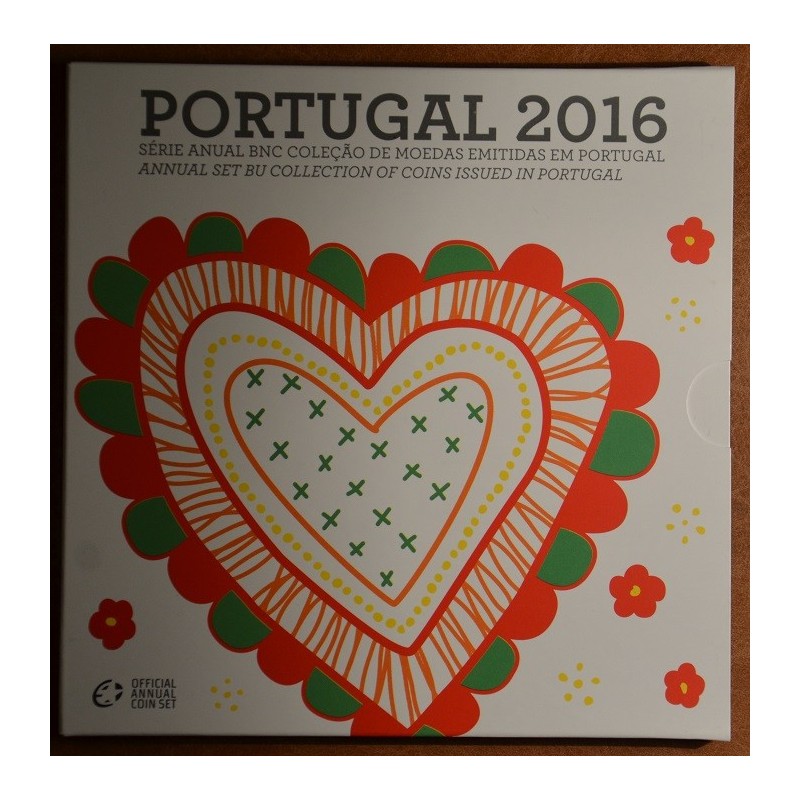 Euromince mince Portugalsko 2016 sada 8 mincí (BU)