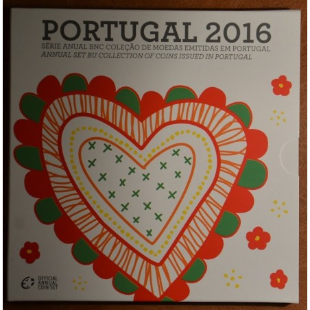 euroerme érme Portugália 2016 - 8 részes forgalmi sor (BU)