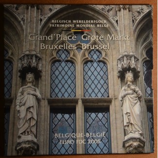 Euromince mince Belgicko 2005 sada + medaila (BU)