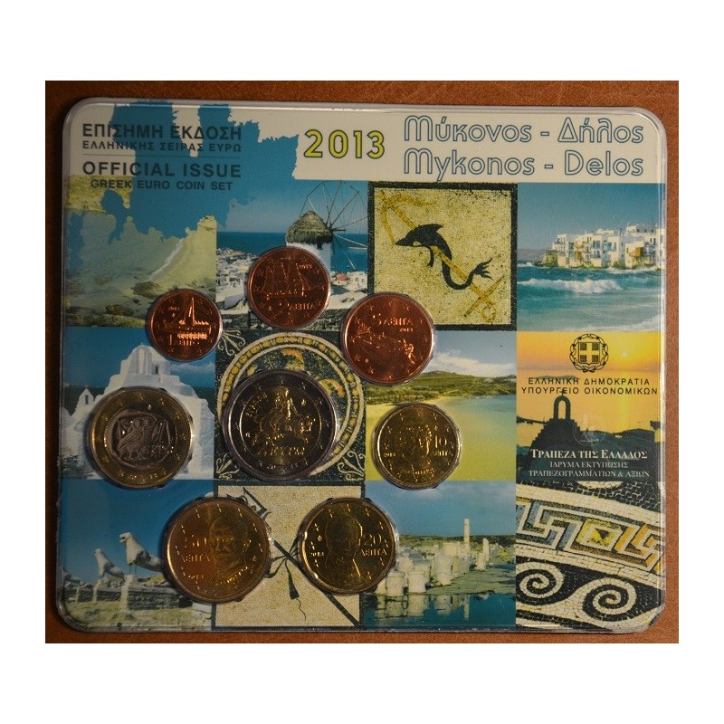 eurocoin eurocoins Greece 2013 set of coins (BU)